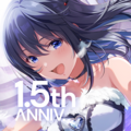 2.4.1版圖標。圖中人物為長瀨麻奈。 圖標上還有標註「1.5th ANNIV」字樣。